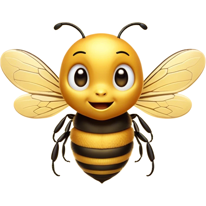 Cinematic Cheeky Bee Portrait Emoji, Head tilted dramatically with an exaggeratedly shocked expression, featuring a small, fuzzy body with wide, comically expressive eyes full of playful disbelief and animated, fluttering wings, Simplified yet hilariously expressive features, highly detailed, glowing with a slightly sassy golden glow, high shine, dramatic yet playful, stylized with an air of cheeky honey mischief, soft glowing outline, capturing the essence of a meme-worthy bee that looks ready to buzz its way into viral fame! emoji