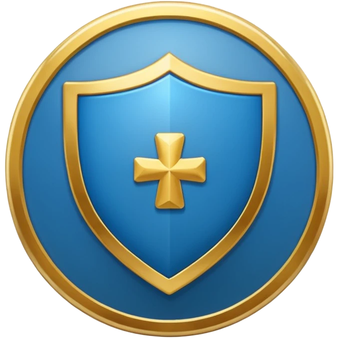 generate a flat image icon for health shield emoji