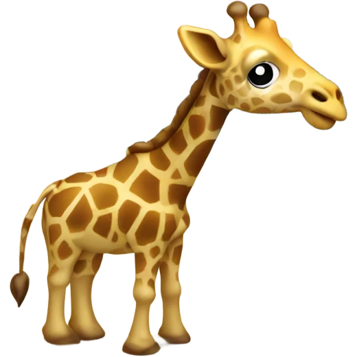 Giraffe on a beach, wearing a Santa hat emoji