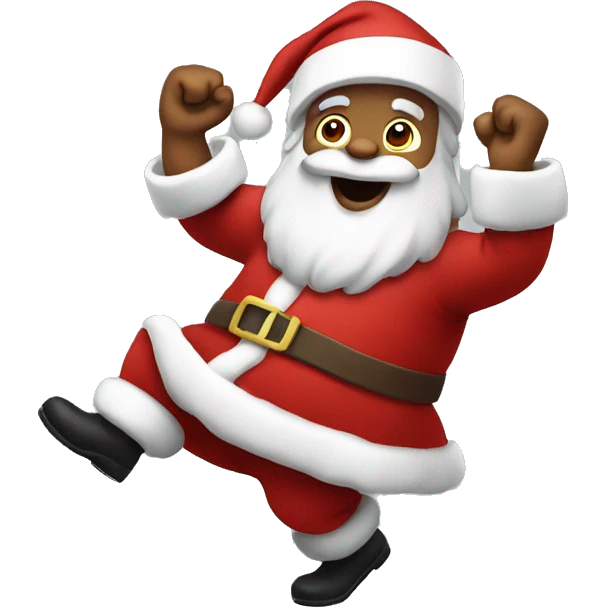 dancing santa emoji