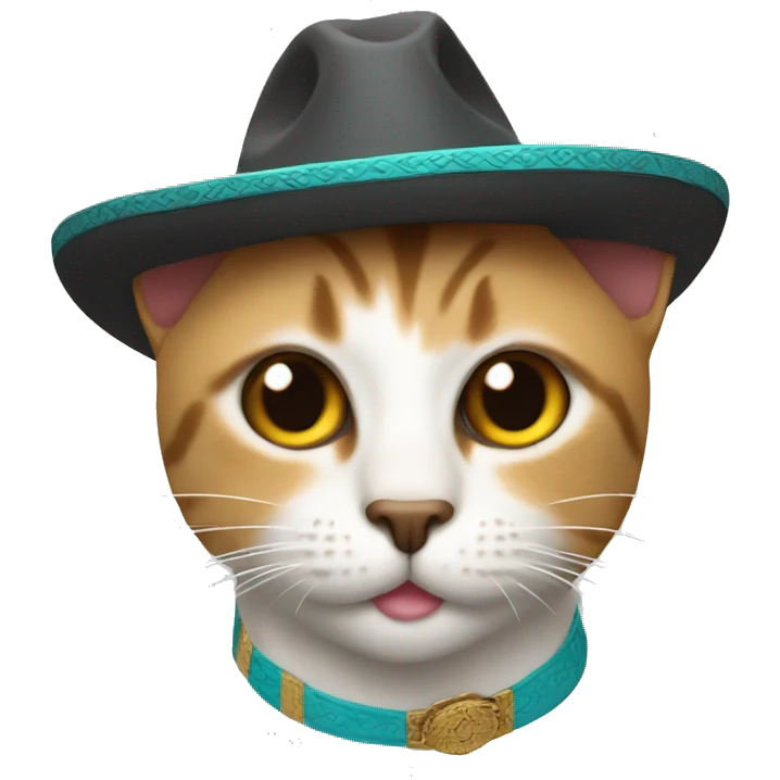 Gato con sombrero emoji