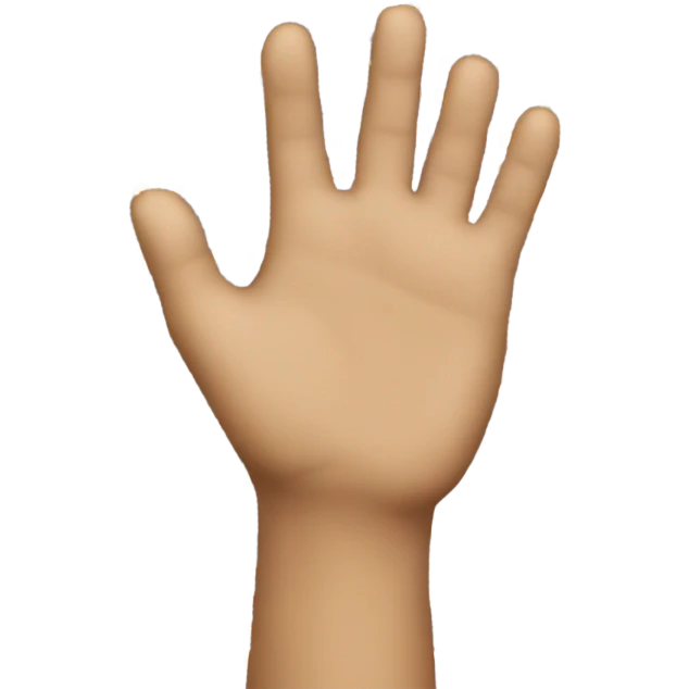 person waving emoji