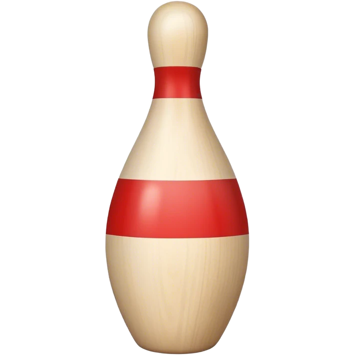 a wooden bowling pin emoji