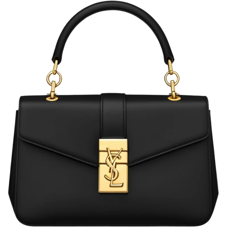 YSL handbag black gold emoji