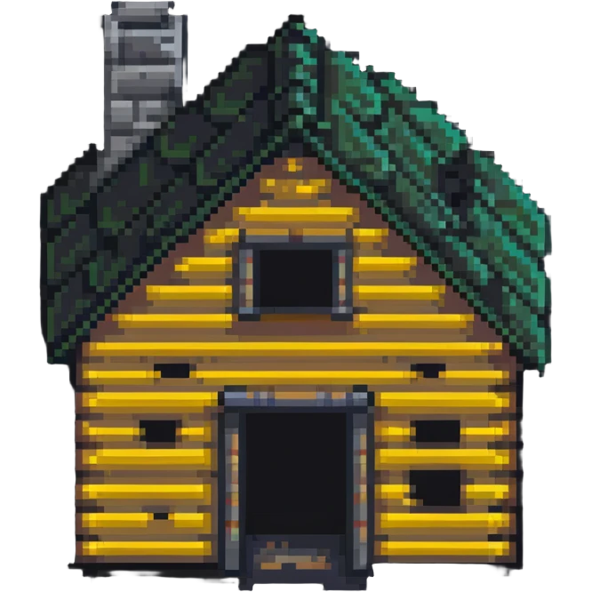 log cabin under construction emoji