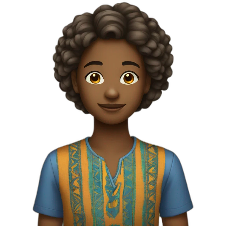 Adolescente africaine  emoji