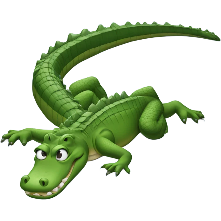 Alligator in the snow emoji