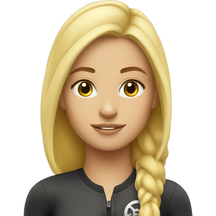 SoulCycle blond girl rider emoji