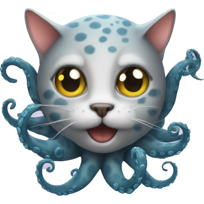 Cat as an octopus emoji