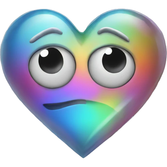 Iridescent brokenheart  emoji