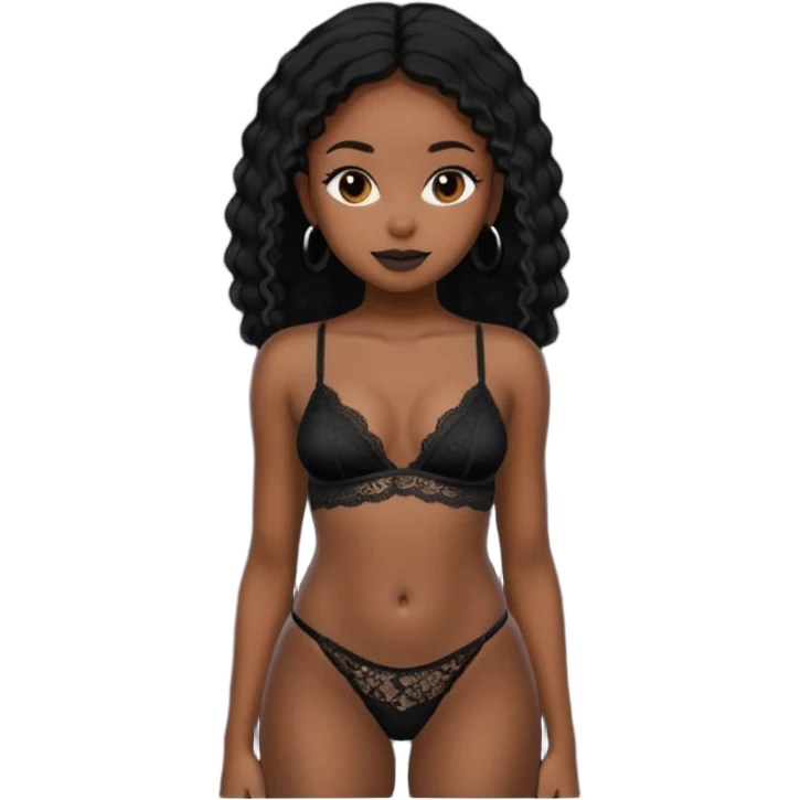 Black girl butt emoji