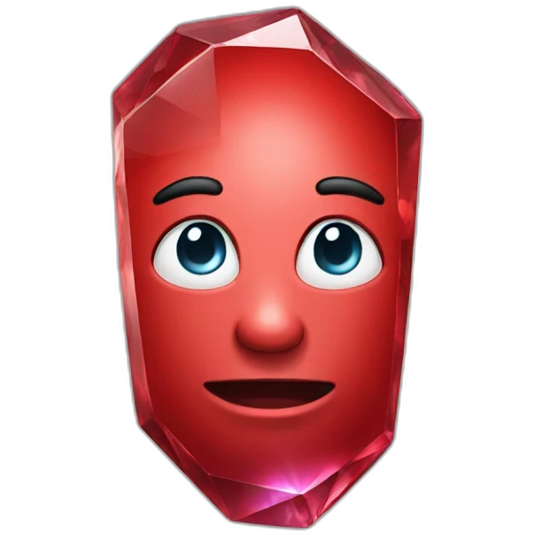 Red crystal emoji