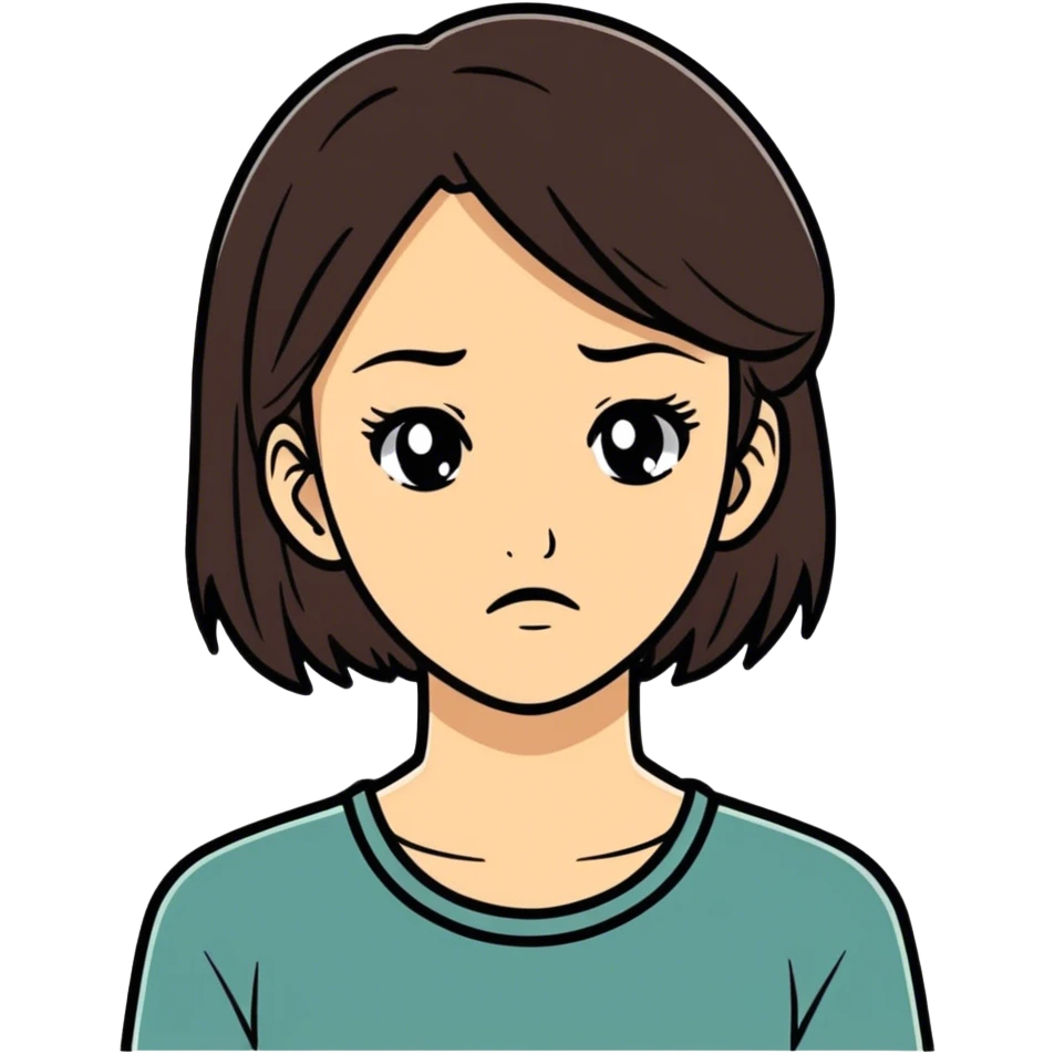 A brunette girl disgusted at her bf  emoji