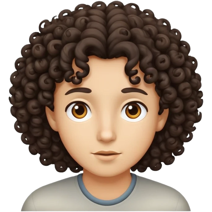 un riccio coi capelli ricci  emoji