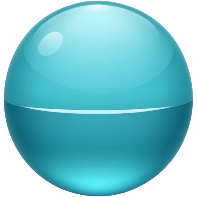 aqua color sphere emoji