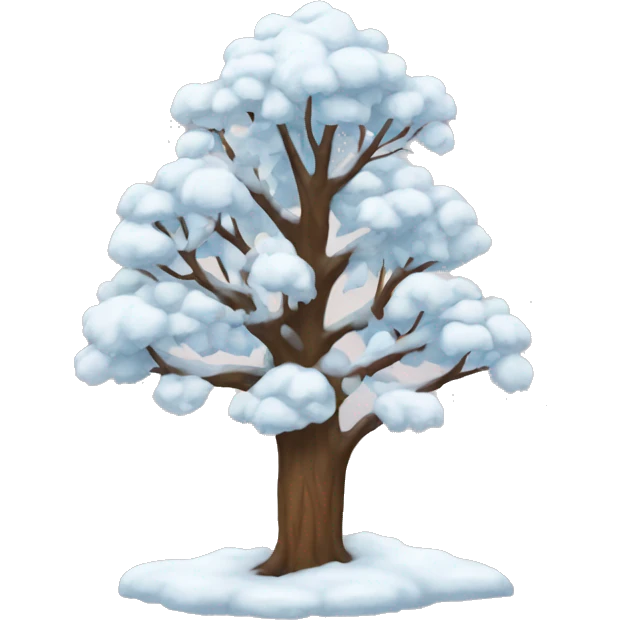 Winter tree emoji