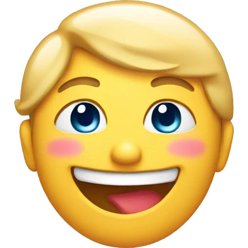 Emoji smiling while blushing  emoji