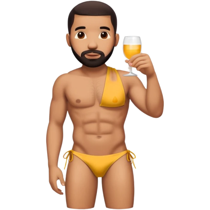 Drake with bikini emoji