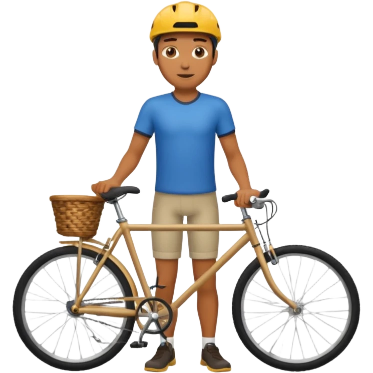 man with bicycle emoji