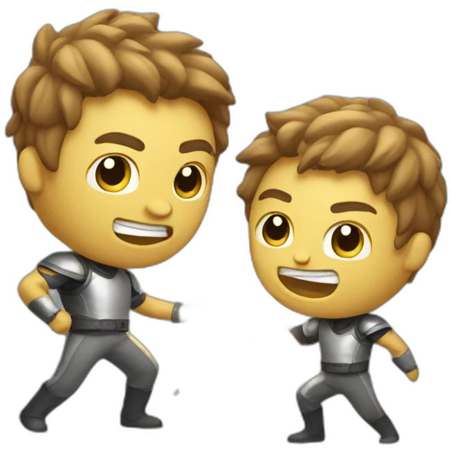 two-sparkles-fighting emoji