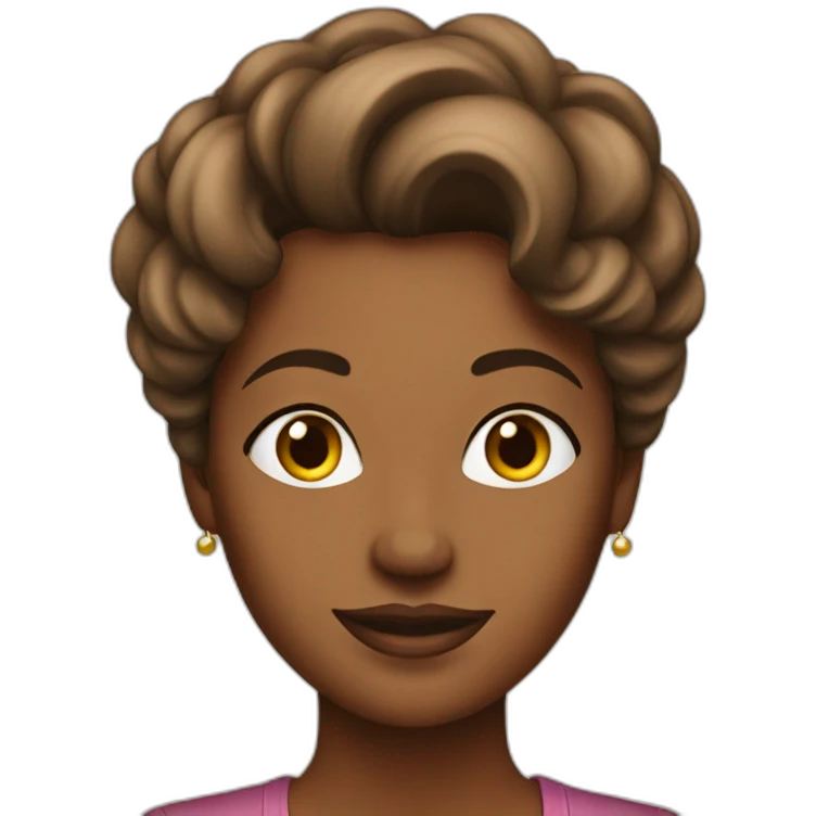 brown housewife emoji