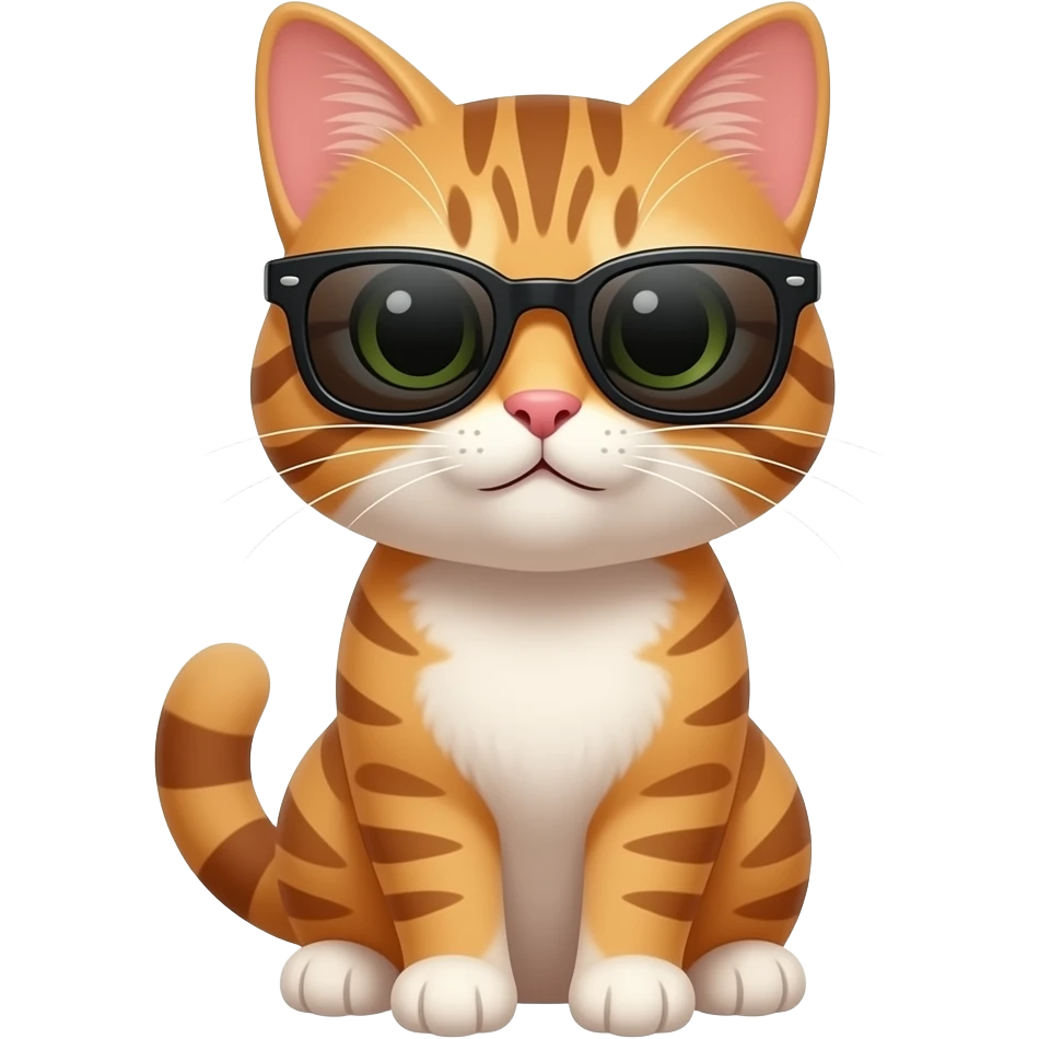 Cat wearing sunglasses emoji