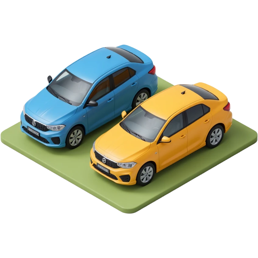 Comparing two cars emoji