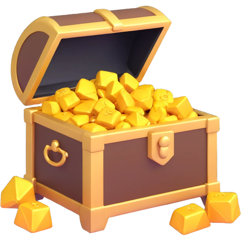 gold treasure emoji