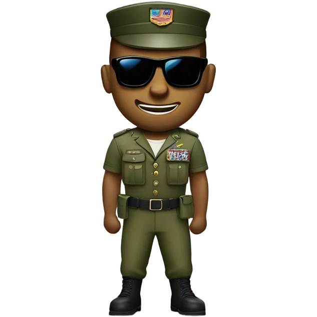 Sassy gay army guy emoji