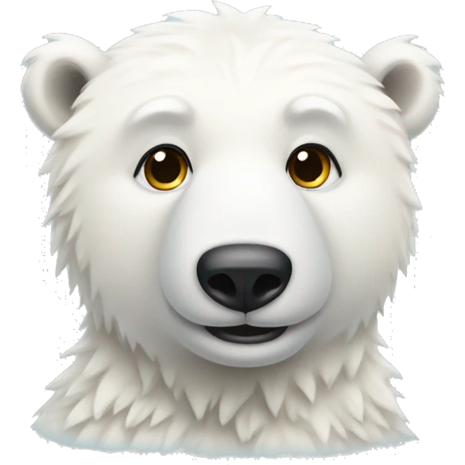 girly polar bear emoji