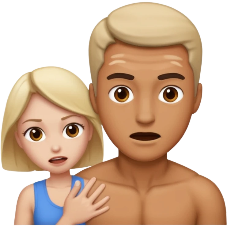 Man getting beat by woman  emoji
