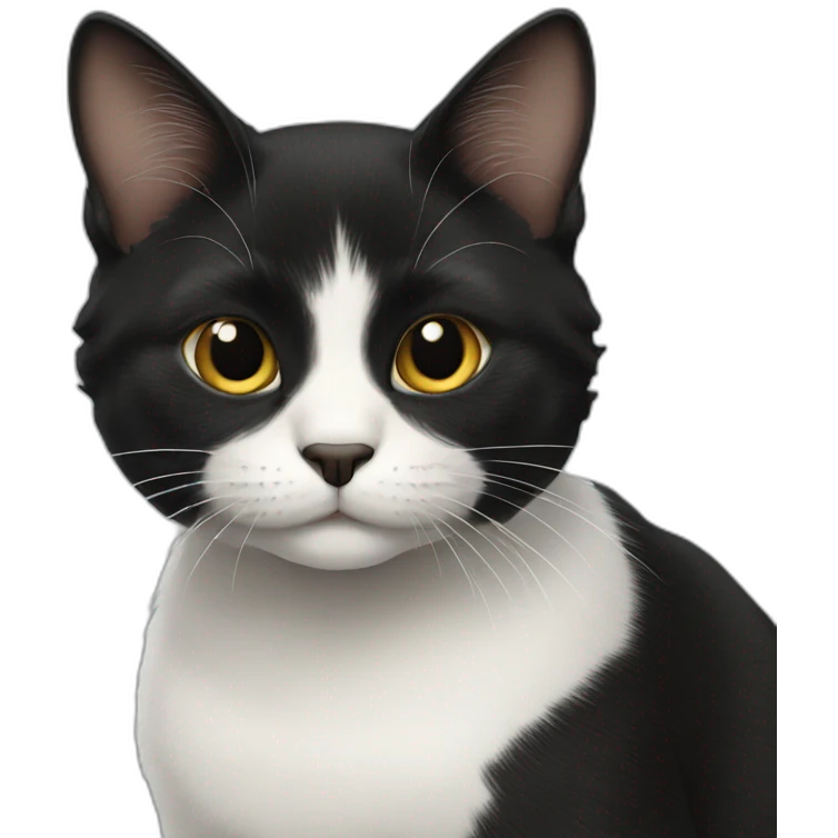black cat very cute emoji