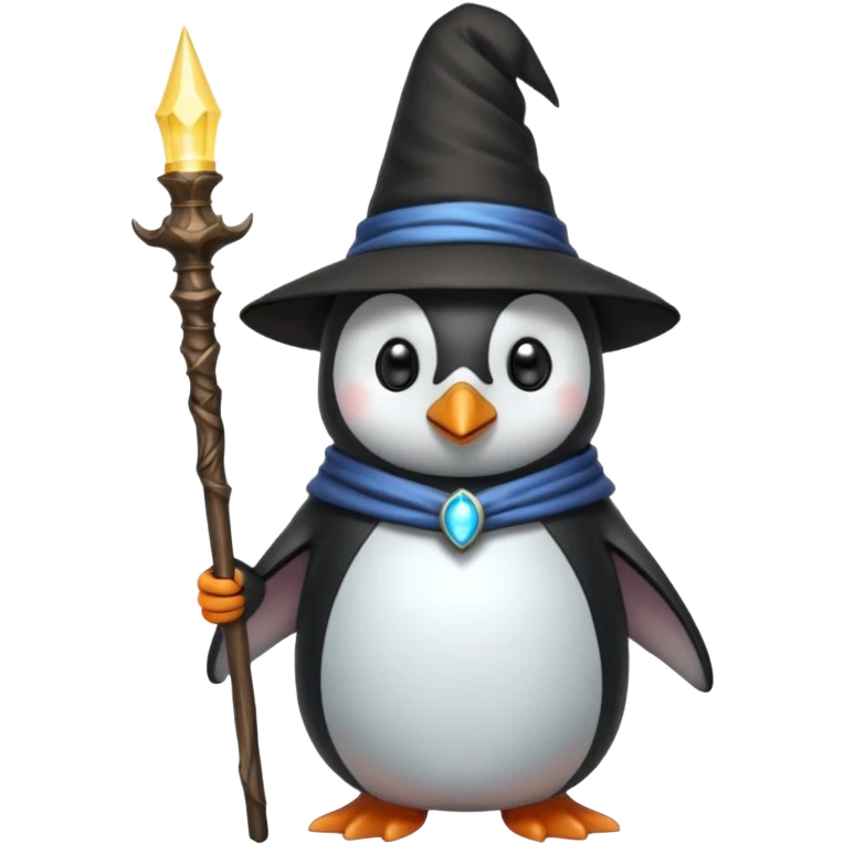 Penguin Wizard emoji