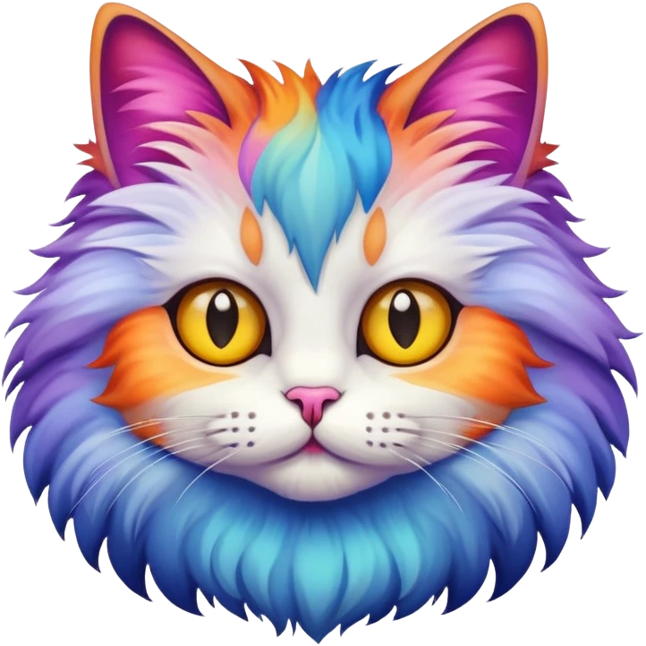 I dont know you strange cat emoji