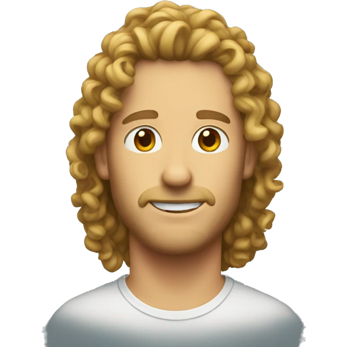 curly mullet emoji