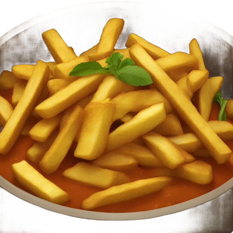 curry and fries  emoji