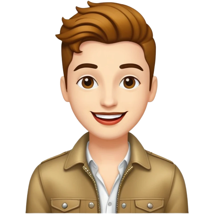 Happy Pop Music Singer dressed with style emoji
