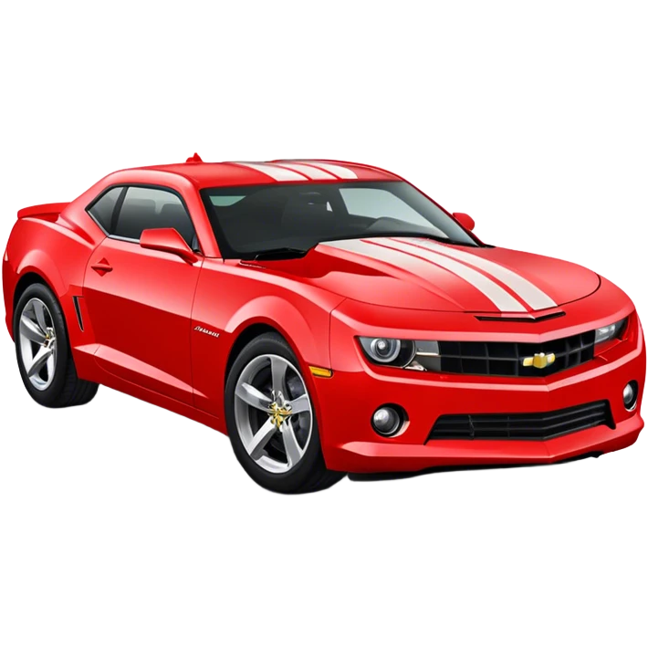 Camaro with racing strips  emoji