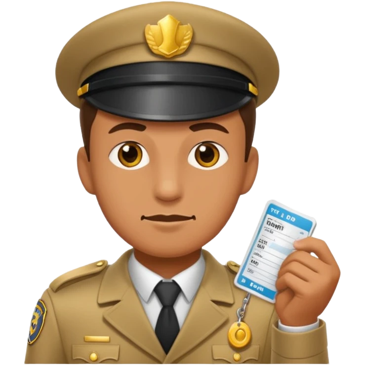 ticket inspector with punch emoji