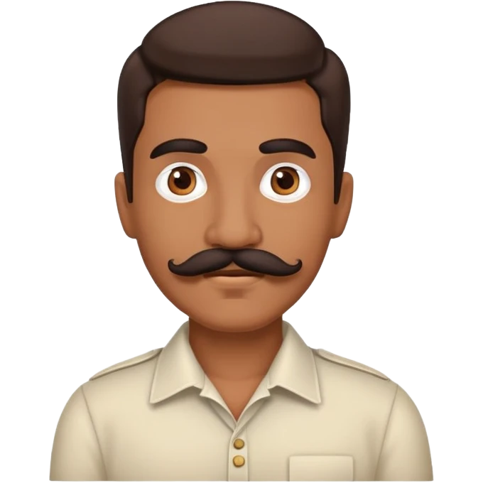 Latino person with mustache emoji