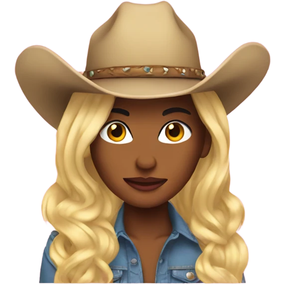 Cowgirl drag emoji