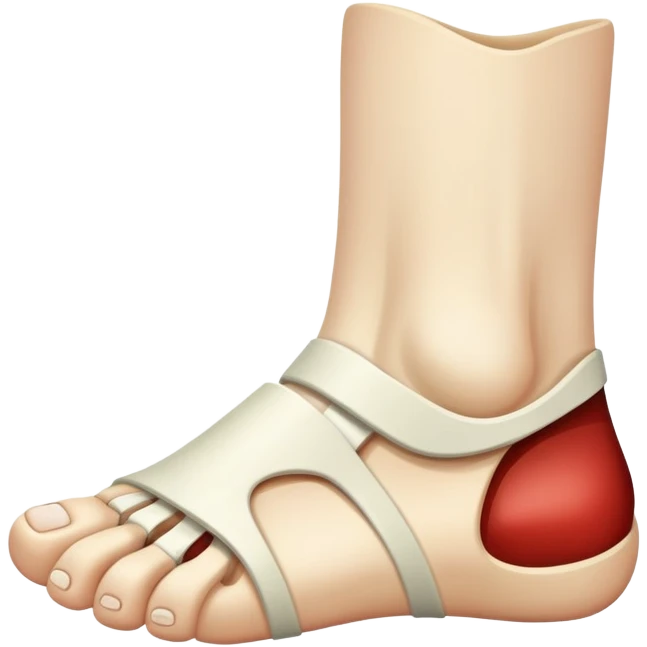 Fractured Foot emoji