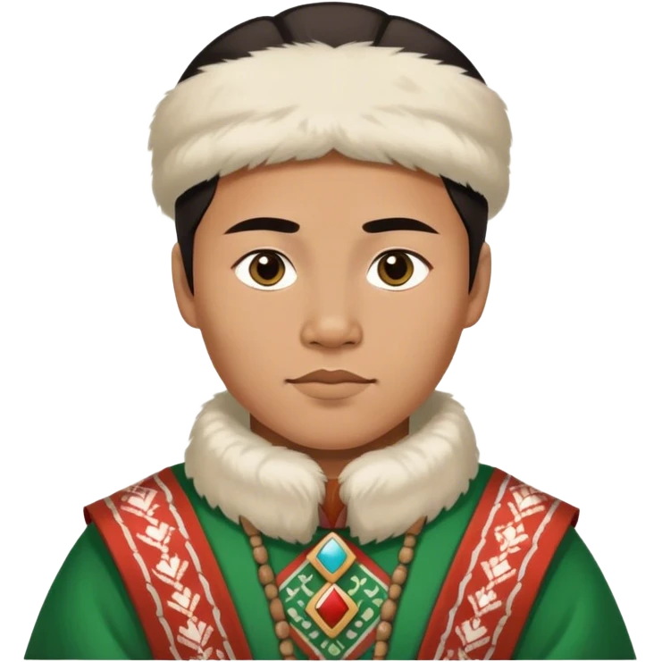 greenland citizen traditional outfit standing full scale emoji