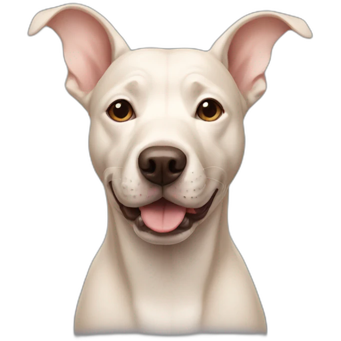 Bald dog emoji