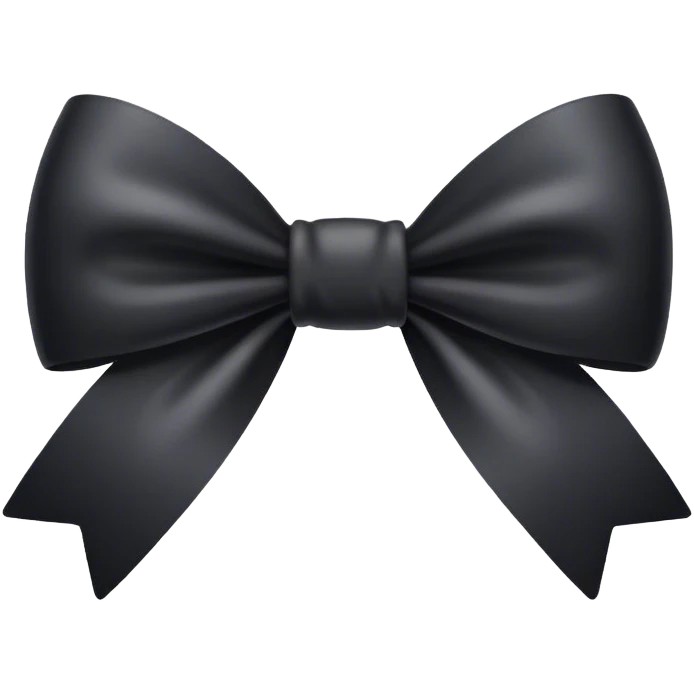Black bow  emoji