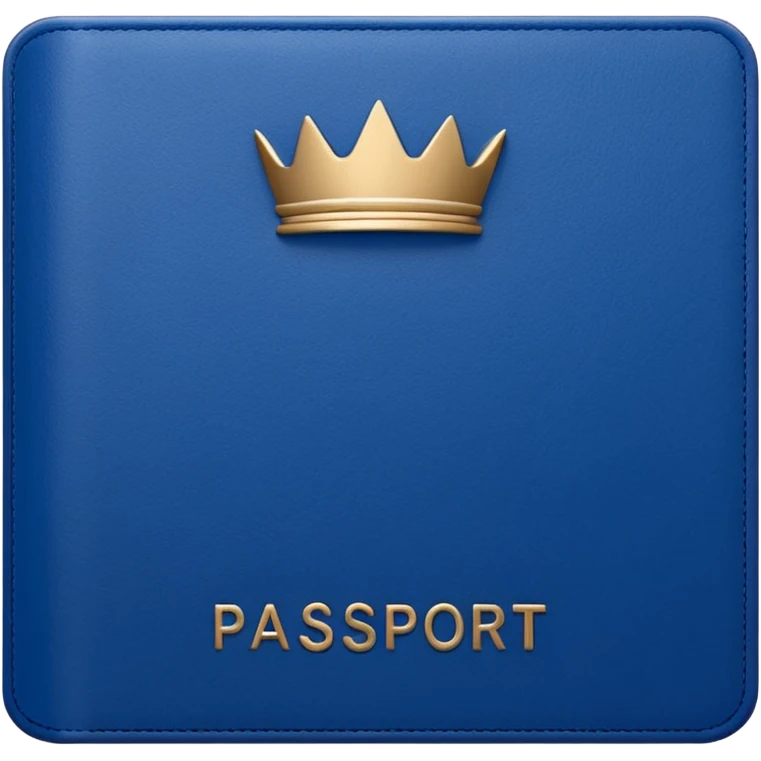 aesthetic british passport in the style of apple emoji emoji