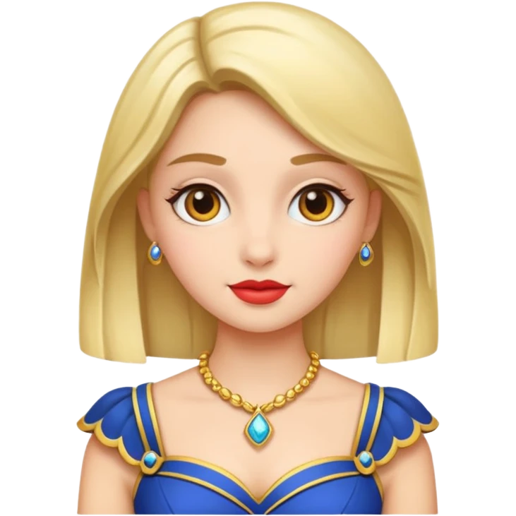 very fancy girl european emoji