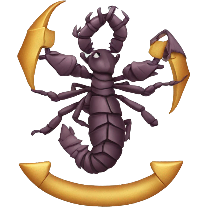 scorpio with a bow emoji