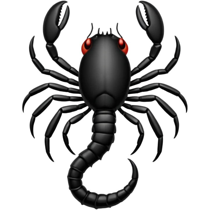 Black coloured scorpio emoji,so that I could copy and paste on my bio emoji