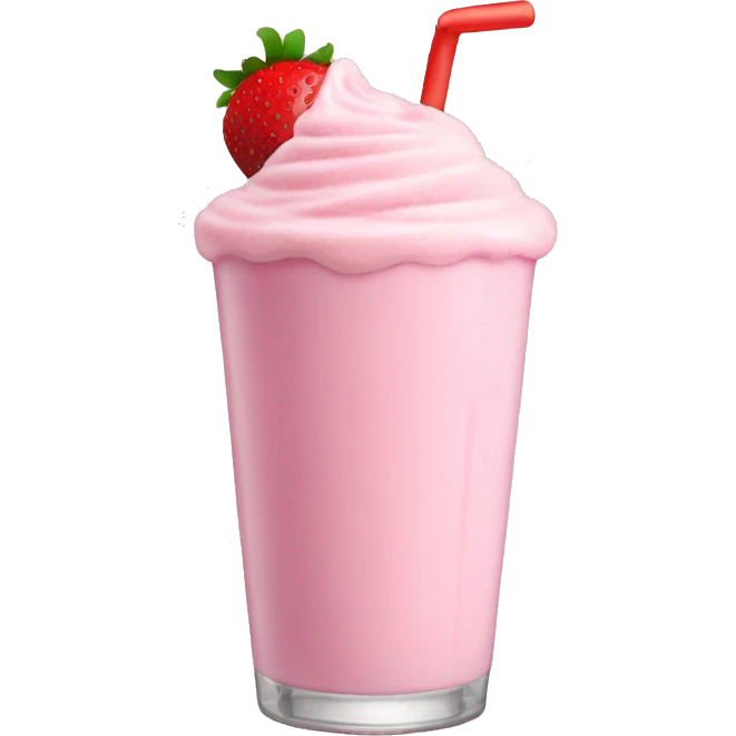 strawberry milkshake emoji